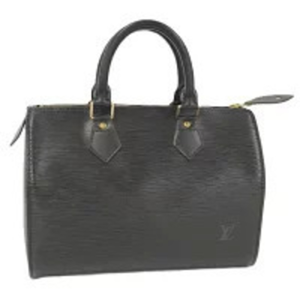LOUIS VUITTON Speedy Handbag Epi Leather Noir Black